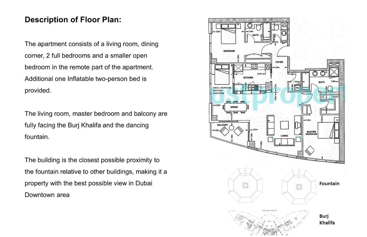 Elite Royal Apartment - Full Burj Khalifa & Fountain View - Premier - 2 Bedrooms & 1 Open Bedroom Without Partition Dubai Buitenkant foto